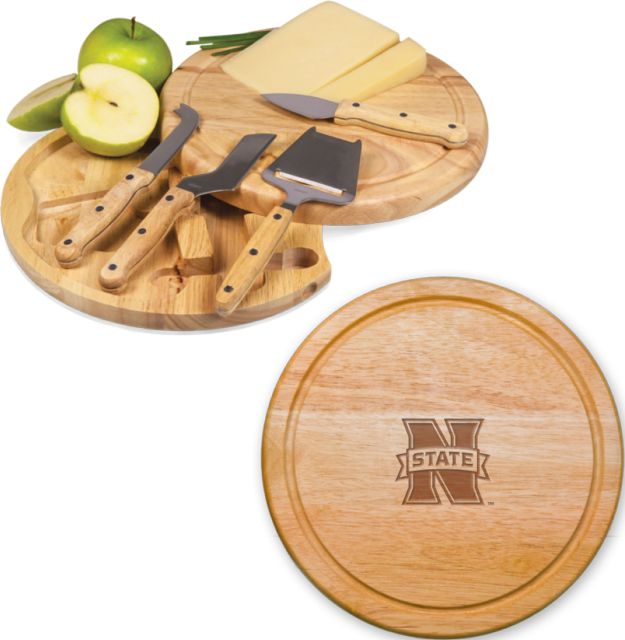 Northwestern OK 10.2 Inch Circo Cheese Board Set N State Engraved - ONLINE ONLY