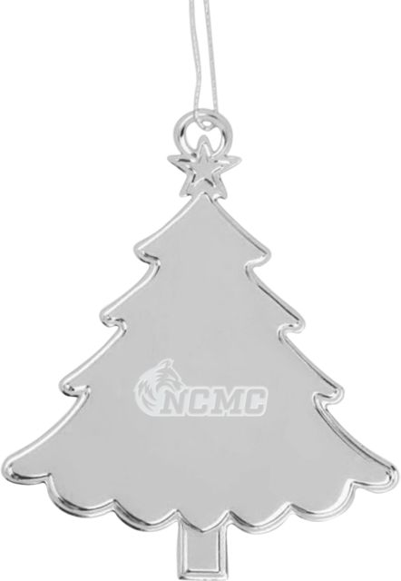 North Central Michigan Tree Ornament NCMC with Mascot Engraved - ONLINE ONLY
