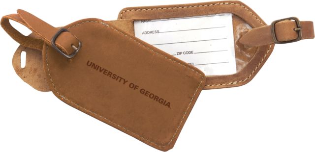 Georgia Canyon Barranca Tan Luggage Tag University of Georgia Engraved - ONLINE ONLY