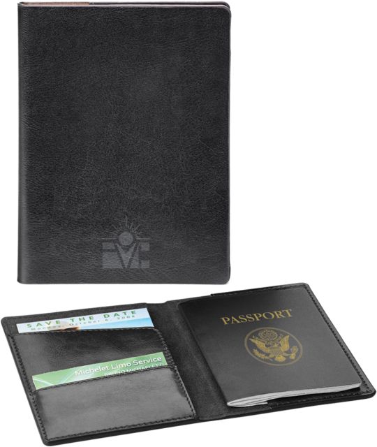 Imperial Valley Fabrizio RFID Passport Holder IVC Logo Engraved - ONLINE ONLY