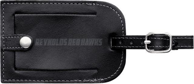 J. Sargeant Reynolds Millennium Leather Luggage Tag Reynolds Red Hawks Flat Engraved - ONLINE ONLY
