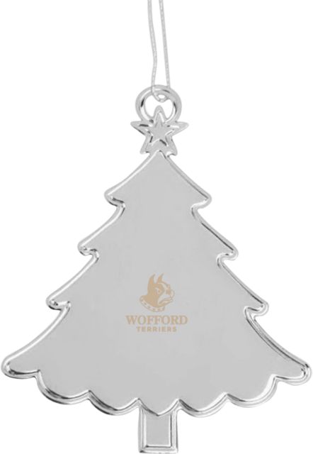 Wofford Tree Ornament Wofford Terriers w/ Terrier Engraved - ONLINE ONLY