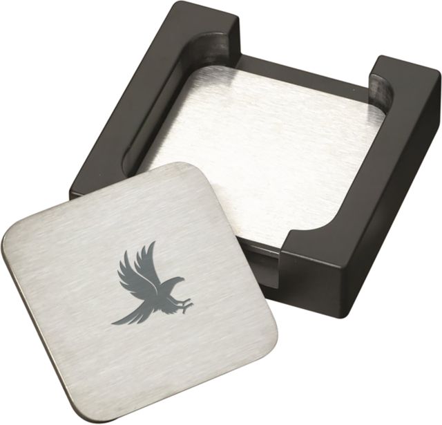Gavilan Stainless Coaster Set Gavilan College Icon Engraved - ONLINE ONLY
