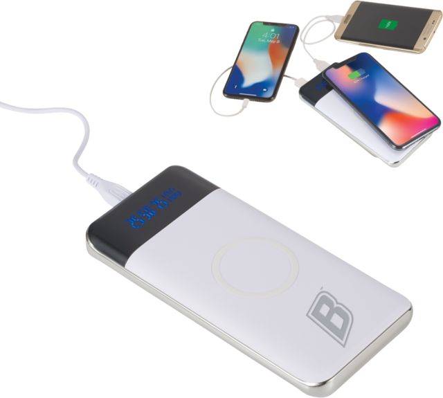Cal State Bakersfield Constant 10000 mAh Wireless Power Bank w/ Display B Mark Engraved - ONLINE ONLY