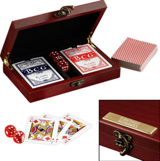 Indiana Executive Card & Dice Set Indiana University Northwest Wordmark  Engraved - ONLINE ONLY