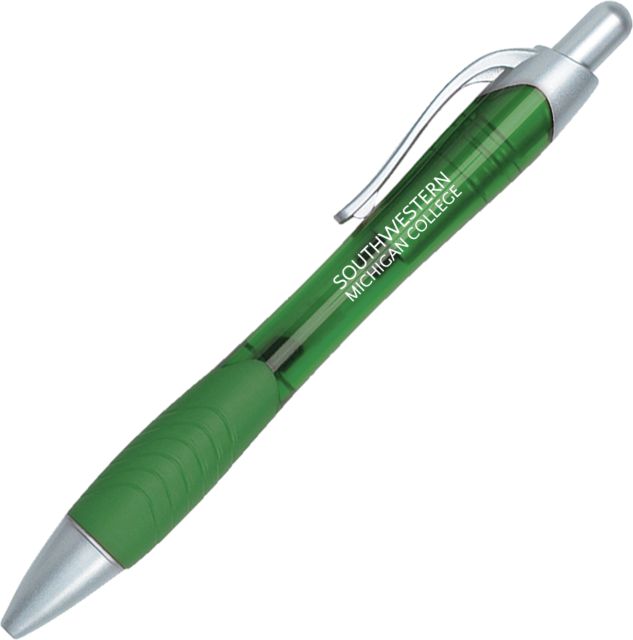 SW Michigan Metallic Mykonos Green Pen Official Logo - ONLINE ONLY
