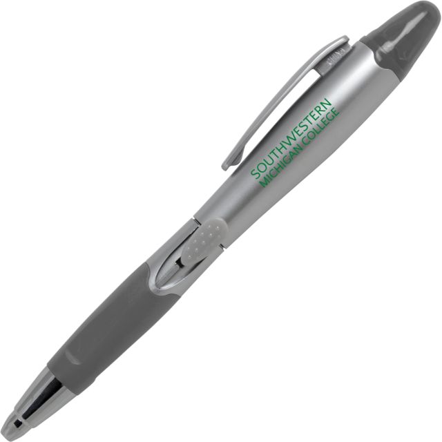 SW Michigan Silver/Silver Blossom Pen/Highlighter Official Logo - ONLINE ONLY