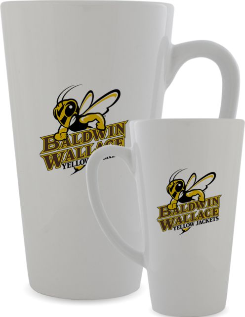 Baldwin Wallace Full Color Latte Mug 17oz Baldwin Wallace Yellow Jackets Primary Athletics - ONLINE ONLY