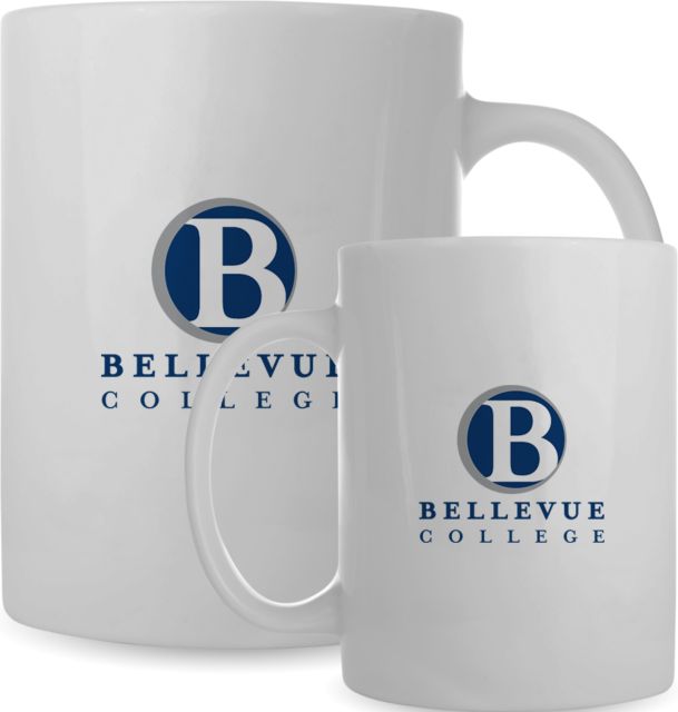 Bellveue Full Color Mug 15oz Bellevue College Primary Mark Stacked - ONLINE ONLY