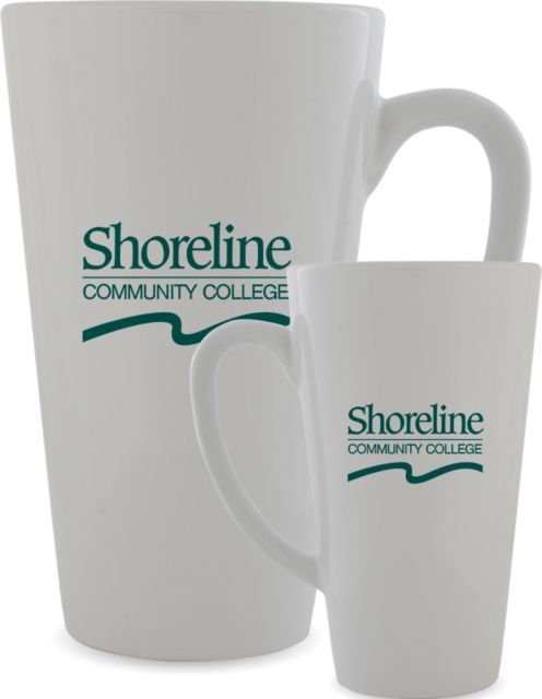 Shoreline Full Color Latte Mug 12oz Shoreline Primary Athletics Mark - ONLINE ONLY