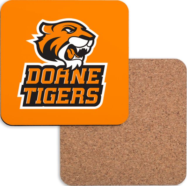 Doane Univ Hardboard Coaster w/Cork Backing Thomas Doanes Tigers - ONLINE ONLY