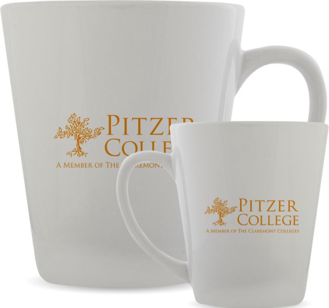 Full Color Latte Mug 12oz Pitzer College - ONLINE ONLY