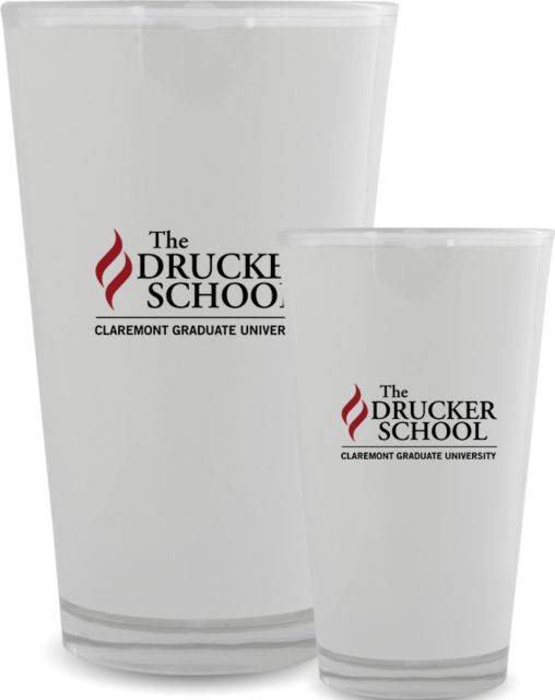 Claremont Colleges Full Color Glass 17oz Claremont Graduate University Drucker School - ONLINE ONLY