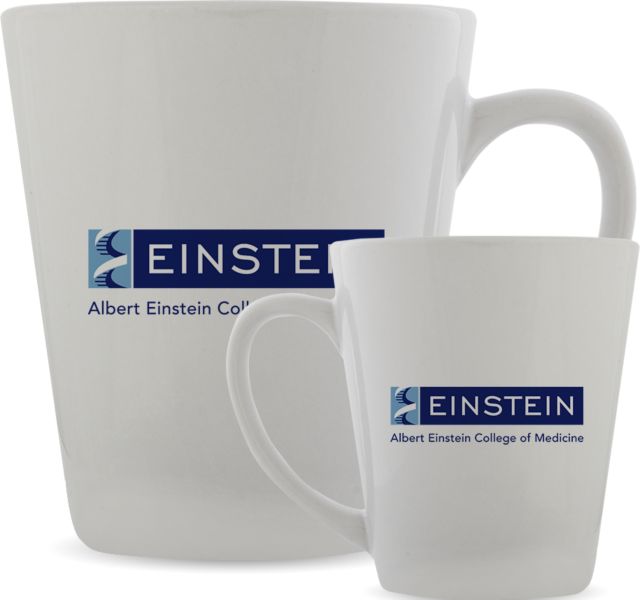 Albert Einstein Full Color Latte Mug 12oz Einstein Logo - ONLINE ONLY