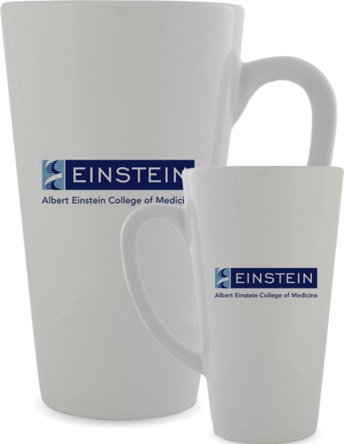 Albert Einstein Full Color Latte Mug 17oz Einstein Logo - ONLINE ONLY