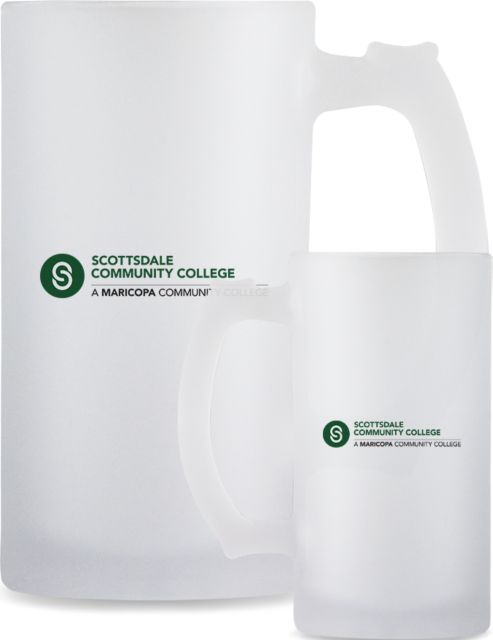 Scottsdale Full Color Decorative Frosted Glass Mug 16oz Primary Mark - ONLINE ONLY