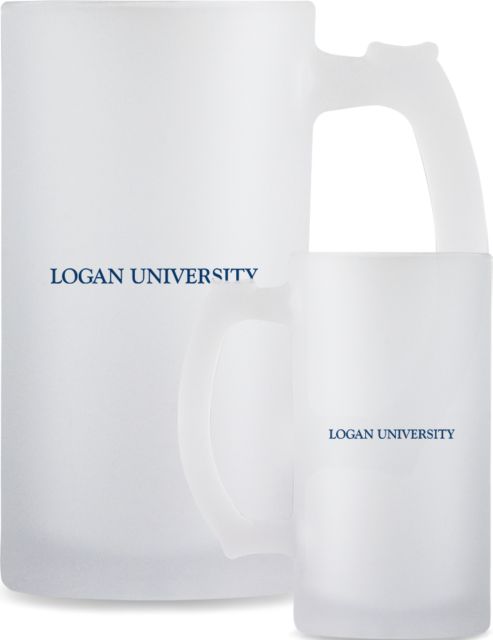 Logan Full Color Decorative Frosted Glass Mug 16oz Primary Logo - ONLINE ONLY