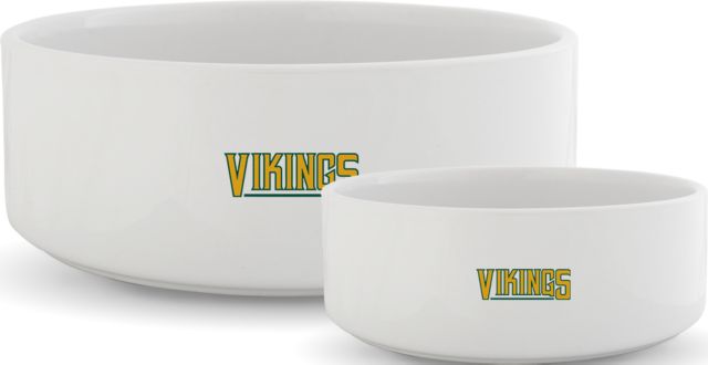 Glen Oaks CC Ceramic Dog Bowl Glen Oaks Vikings - ONLINE ONLY