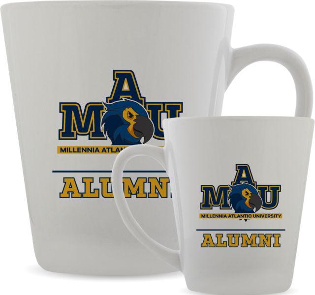 Millennia Atlantic Full Color Latte Mug 12oz Alumni MAU Mascot Logo - ONLINE ONLY
