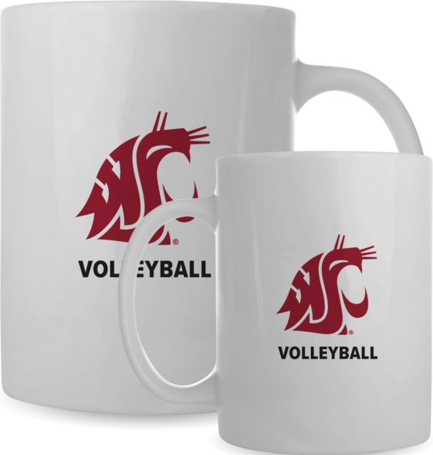 Washington State Full Color Mug 15oz WSU Volleyball - ONLINE ONLY