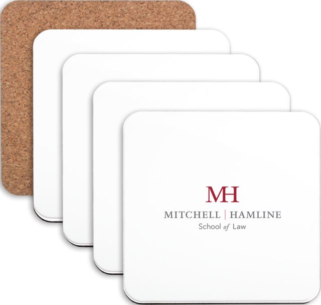 Mitchell Hamline Hardboard Coaster w/Cork Backing 4/set Mitchell Hamline School of Law - ONLINE ONLY