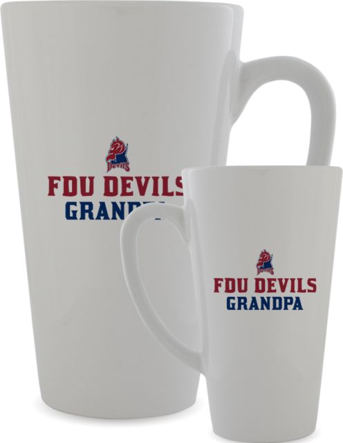 FDU Devils Full Color Latte Mug 17oz FDU Devils Grandpa - ONLINE ONLY