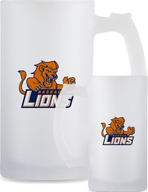 Nassau CC Full Color Decorative Frosted Glass Mug 16oz Primary Mark - ONLINE ONLY