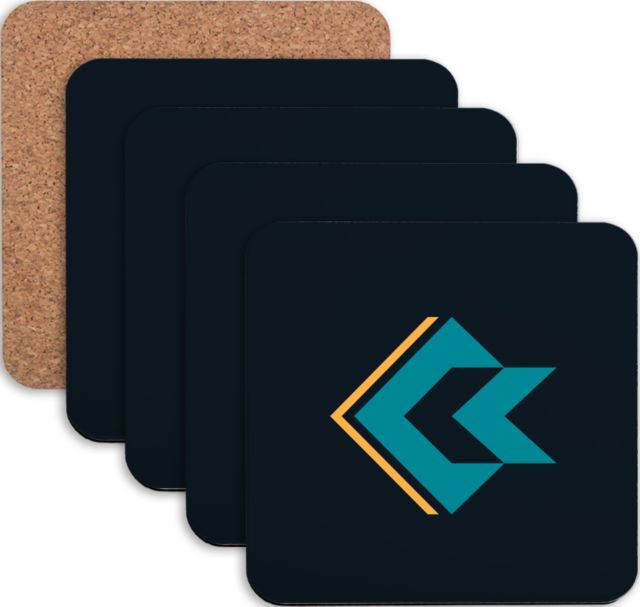 Conconino Hardboard Coaster w/Cork Backing 4/set Coconino Community College - Emblem - ONLINE ONLY