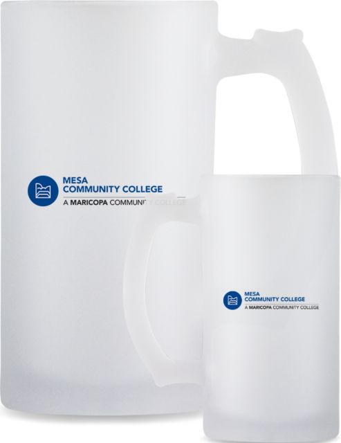 Mesa Full Color Decorative Frosted Glass Mug 16oz Primary Mark - ONLINE ONLY