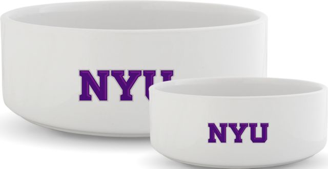 NYU Ceramic Dog Bowl NYU  - ONLINE ONLY