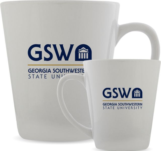 GSW State Full Color Latte Mug 12oz GSW Primary Mark - ONLINE ONLY