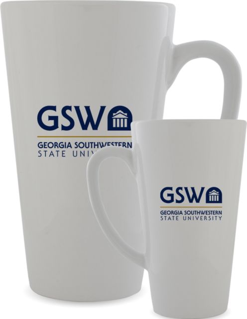 GSW State Full Color Latte Mug 17oz GSW Primary Mark - ONLINE ONLY