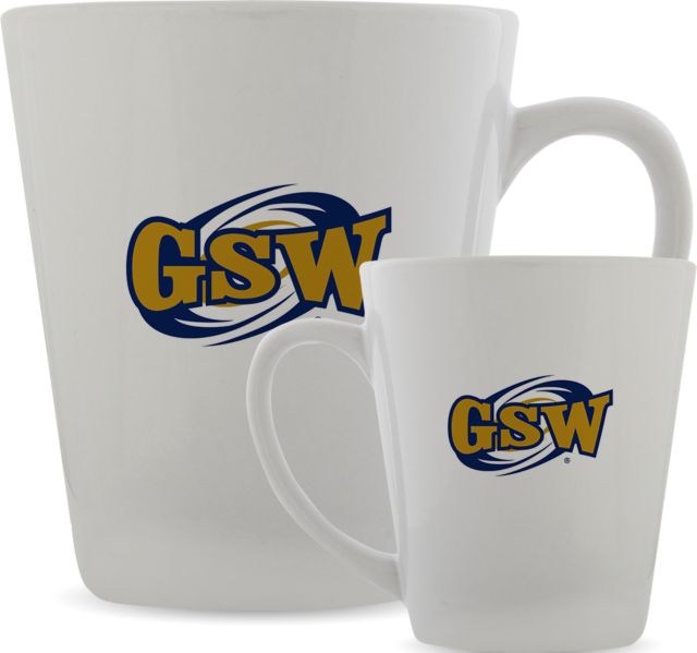 GSW State Full Color Latte Mug 12oz GSW Athletics Mark - ONLINE ONLY