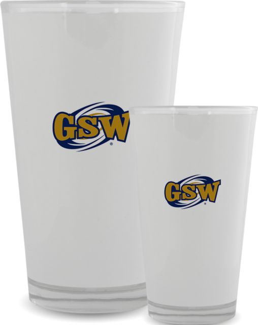 GSW State Full Color Glass 17oz GSW Athletics Mark - ONLINE ONLY