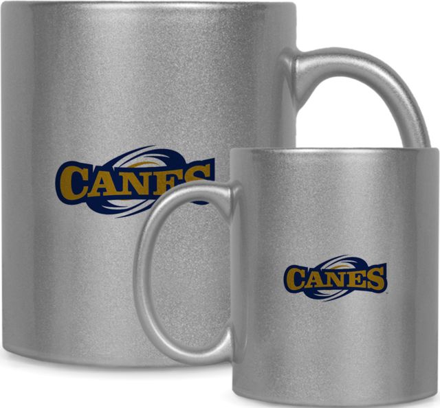 GSW State Full Color Metallic Mug 11oz Canes Athletics Mark - ONLINE ONLY