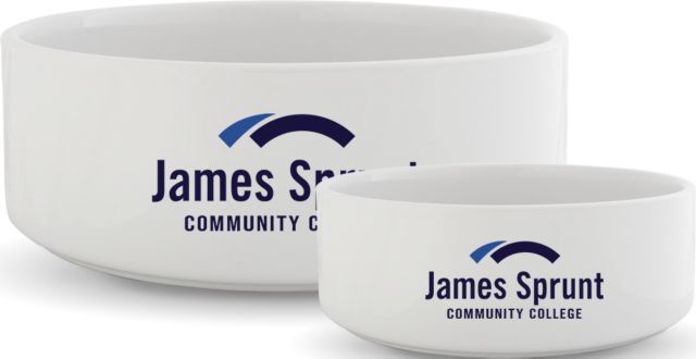 James Sprunt Ceramic Dog Bowl Primary Wordmark - ONLINE ONLY