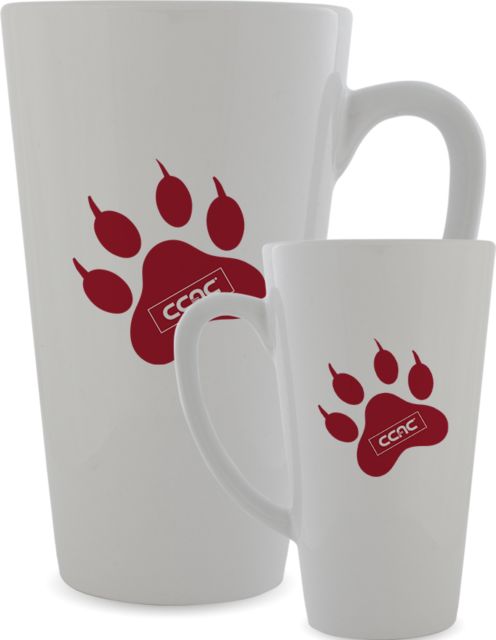 CCAC Full Color Latte Mug 17oz Paw Print - ONLINE ONLY