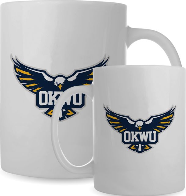 Oklahoma Wesleyan Full Color Mug 15oz Primary Logomark Tent - ONLINE ONLY