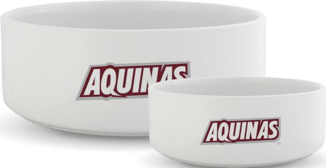 Aquinas College Ceramic Dog Bowl Wordmark - ONLINE ONLY