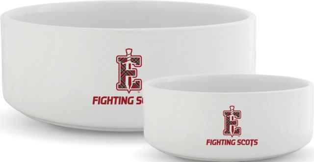 PennWest Edinboro Ceramic Dog Bowl Edinboro Fighting Scots E Sword - ONLINE ONLY