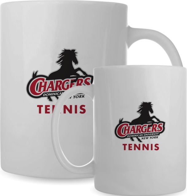 Dominican Full Color Mug 15oz Stacked Chargers DUNY Tennis - ONLINE ONLY