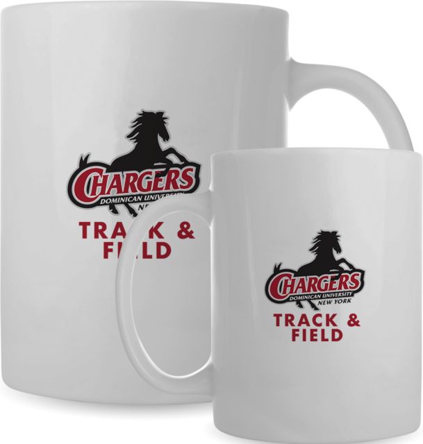 Dominican Full Color Mug 15oz Stacked Chargers DUNY Track and Field - ONLINE ONLY