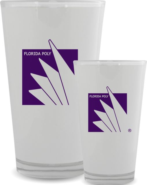 Florida Poly Univ Full Color Glass 17oz Florida Poly - 1 Color - ONLINE ONLY