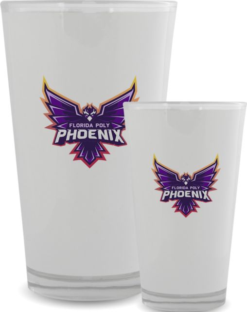 Florida Poly Univ Full Color Glass 17oz Phoenix Full Body - ONLINE ONLY