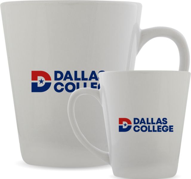Dallas College Full Color Latte Mug 12oz Primary Mark - ONLINE ONLY