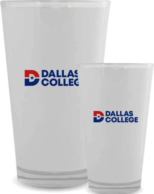 Dallas College Full Color Glass 17oz Primary Mark - ONLINE ONLY