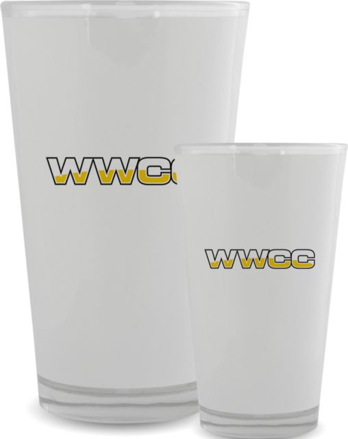 Walla Walla Full Color Glass 17oz WWCC Logo - ONLINE ONLY