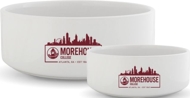 Morehouse College Ceramic Dog Bowl Atlanta Skyline - ONLINE ONLY