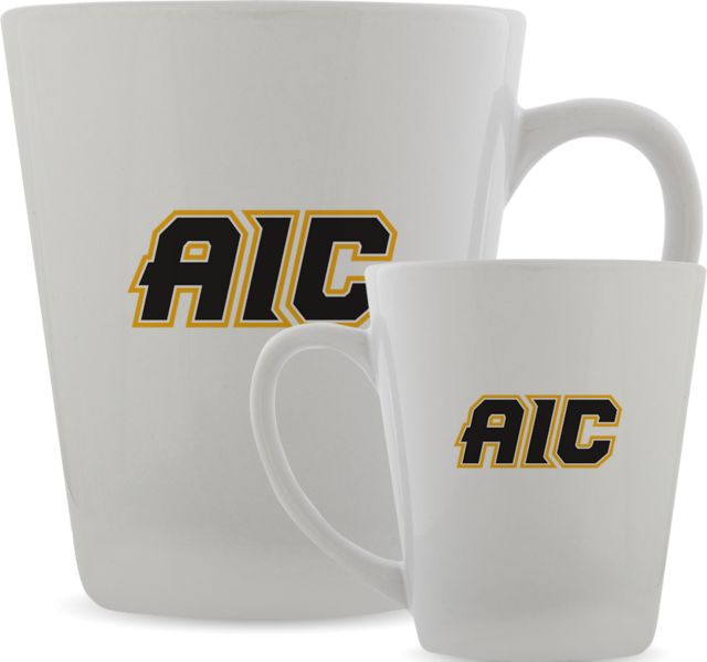 American International Full Color Latte Mug 12oz AIC Primary Athletic Mark - ONLINE ONLY