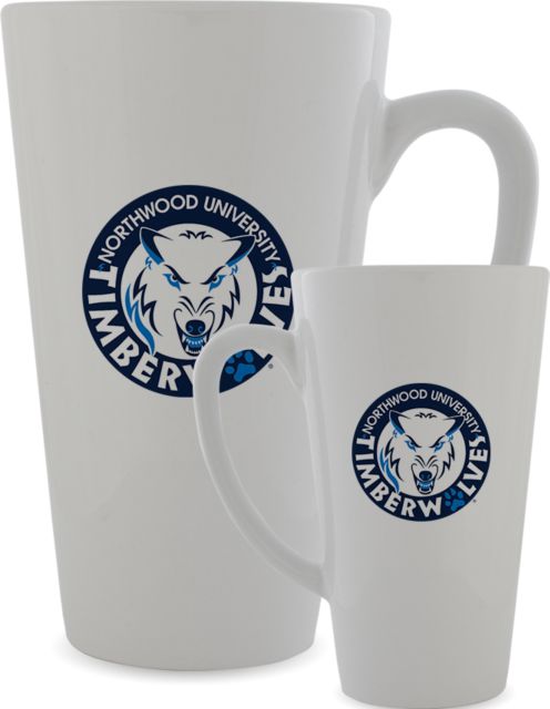 Northwood Full Color Latte Mug 17oz Northwood University Timberwolves Circle with Mascot - ONLINE ONLY